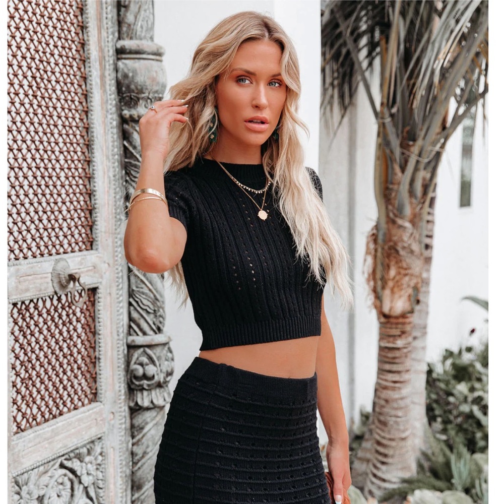 Vici Joplin Cotton Maxi Skirt and Crop Top Set Size S